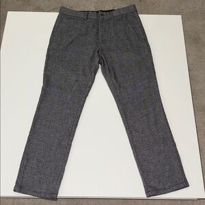Banana Republic Aiden Fit Dress Pants Career Wool Blend Italy Gray Sz 32 Fit 30"
